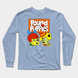 Pound Puppies 80s cartoon classic cute Long Sleeve T-Shirt